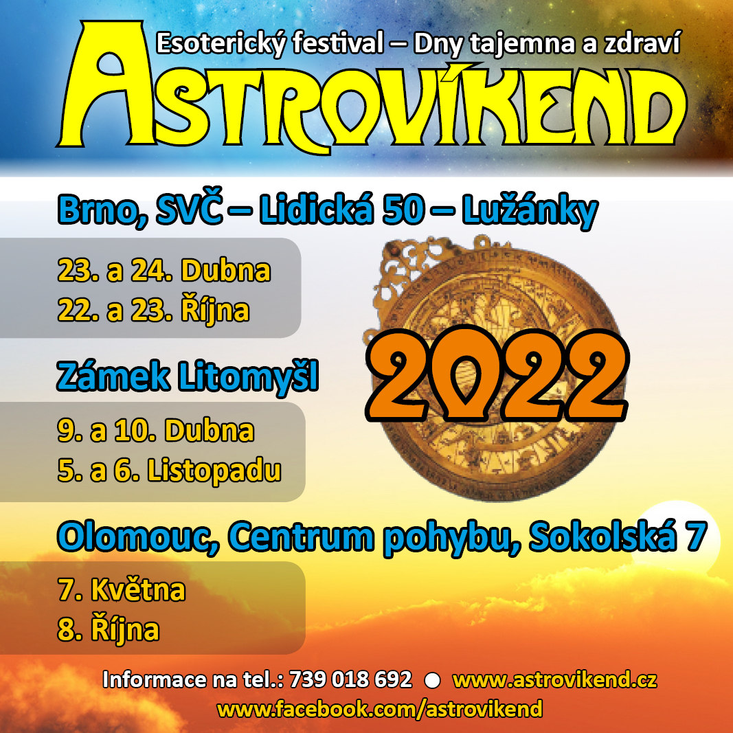 Termíny Astrovíkendu pro rok 2022