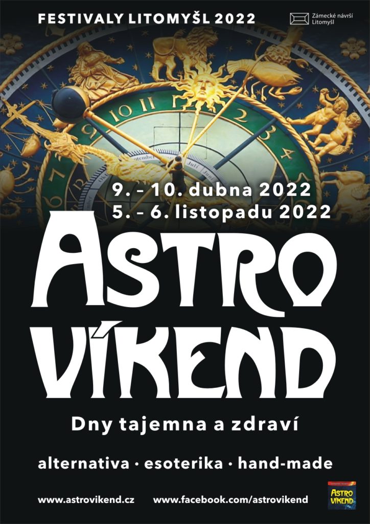 Astrovíkend Litomyšl: 9.–10. dubna, 5.–6. listopadu 2022