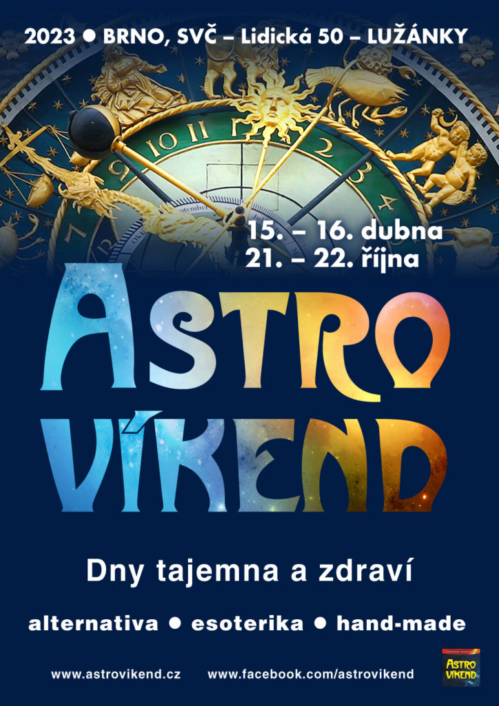 Astrovíkend Brno: 15.–16. dubna, 21.–22. října 2023